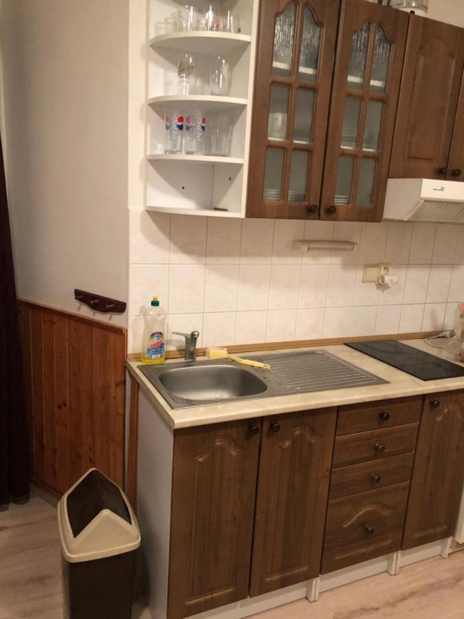 Küchenzeile der ZAPART-Ferienwohnung in Harrachov