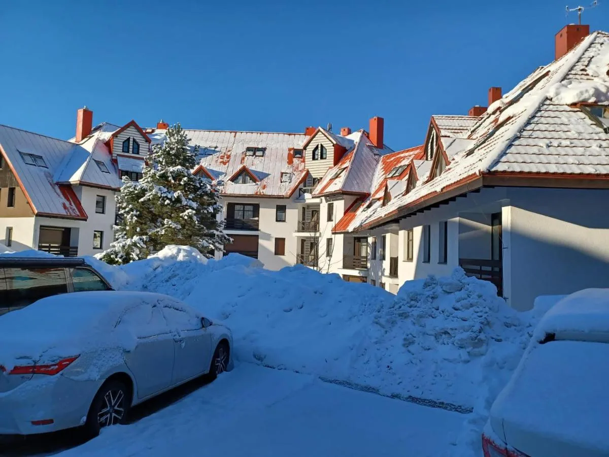 Zimní exteriér apartmánu ZAPART Harrachov